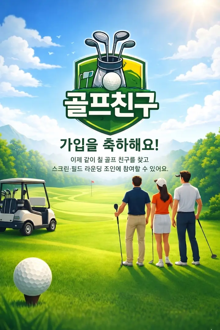 골프친구 — 같이 칠 친구를 찾고 라운딩에 참여하세요
